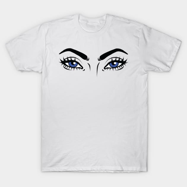 anime blue eyes T-Shirt by medo art 1